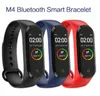 M4 Smart Armband Herzfrequenz Blutdruck Tracker IP67 Wasserdicht Bluetooth 0,96 Zoll Armband Smartband Gesundheitsmonitor PK Mi Band 4