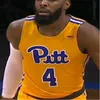 Koszykówka uniwersytecka nosi Pitt Basketball Xavier Johnson Malik Ellison Niestandardowy numer nazwiska Steven Adams Joe Mascaro Kene Chukwuka Men Men Youth Sched Jersey