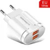 Podwójne porty 5 V 3.1A UE US Wall Charger Plug 1USB QC3.0 Adapter ładowarki dla Samsung S8 S9 S10 iPhone 12 13 14 15 PC PC PC PC