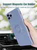For iPhone 12 Pro Max 11 XS XR Huawei P40 P Smart 2021 LG K8 Plus Silicone Kickstand Cover Shockproof Phone Case izeso9069474