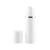 Hurtownie 15ml 30ml 50ml Press Typ Emulsji Airless Bottle White PP Bottle Bottle Darmowa Wysyłka