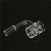 Rökning 100 Real Quartz Banger 9045 Degrees Oil Rig Dab Rigs Domeless Club Nail 14mm Male Bangers Heady Bong Dabber Crystal9331164