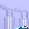 Bouteilles en plastique de désinfectant pour les mains de 30 ml, bouteille de stockage transparente vide, liquide de chargement séparé, agent d'eau, crique rotative scellée 0 28rs a29