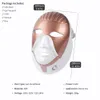 Macchina IPL ricaricabile Maschera a 8 colori per la cura della pelle Maschera facciale a LED con collo Terapia fotonica in stile egiziano Bellezza del viso