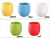 Mini ronde en plastique Succulent Plant Flower Pot de jardin Accueil bureau Décor du Micro Paysage Planteur incassables pot de fleurs