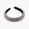 Faixas de cabelo de cristal completo para mulheres senhora brilhante acolchoado diamante headband hoop acessórios de moda j1500