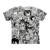 Öppna mun Ahegao 3D-print Kvinnor T-shirts Resor sommar T-shirt Män T-tröja Tee Short Sleeve Shirt Streetwear Dropship Zootopbear MX200721