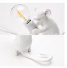 Resin Rat Mouse Lamp LED Table Lamp Modern Small Mini Mouse Cute LED Desk Lamp Home Decor Desk Lights241Q