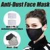 Bomull Anti-Dust Face Mask Cover Reusable PM2.5 Respirator med filter Öronslinga