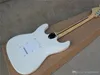 Factory Custom White Electric Guitar with rosewood Neck3 S PickupsBig Headstock3 Screws PlateOffer Customized7028295