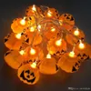 Halloween 16 LED 2.5m Home Bar Party Decoration Pumpkin Colorful String Light Fairy lights Festival Lamp Skeleton lantern lamps