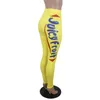 Mode yoga broek brief print vrouwen persoonlijkheid fitness sportkleding loopt comfort sexy gym slanke broek hoge kwaliteit kleding