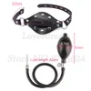 Vuxenspel Avtagbar Uppblåsbar Silikon Analplugg Enorm Dildo Pump Slave Bdsm Bondage Mouth Gag Sexleksaker för kvinnor Par Y200616