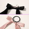 Moda de cabelos de gancho de cabelo de cetim dupla Fita de fita dupla clipes de cabelo arco scrunchie clipe sólido Barrettes Acessórios para cabelos 6817422