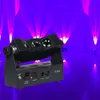 6 stks Draadloze DMX LED PAR LICHT RGBA 4IN1 BATTERIJ POWERED TRI BEAM UPLICHTS DJ EFFECT Muurwasmachine Uplighting Wedding Party