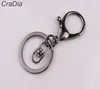 100pcs set 30mm 12designs Key Chains Key Rings Round golden silver color Lobster Clasp Keychain T2008049607633