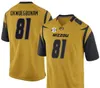 Custom Men, Ungdom, Kvinnor, Småbarn, Missouri Tigers Personliga Any Name And Number Event Size Stitched Top Quality College Jersey