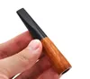 Smoking Pipes Hot selling handmade free style wooden pipe straight handle pipe holder