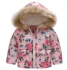 Bebek Pamuk Mont Toddler Kız Kürk Hoodie Ceket Kış Çocuk Erkek Dış Giyim Tasarımcısı Çocuk Giyim 14 Tasarımlar Opsiyonel DW4380