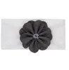 Bebê meninas flor headbands cor sólida bebê turbante nylon estiramento cabelo elástico crianças headwear acessórios 12 cores bt5585