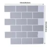 Marmurowa mozaika skórka i patyczka ścienna Płytka samoprzylepna backsplash DIY KUCHNIA Łazienka do domu naklejka na ścianę błyszcząca naklejka winyl 3D2416329