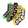 1 Pair Çorap Meyve Çorap Renkli Kadın Moda Avokado Suşi Apple Hamburger Pamuk Sıcak Harajuku Baskı Sanat Calcetines Mujer M049