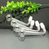 Glaspfeifen Rauchen geblasener Wasserpfeifen Herstellung mundgeblasener Bongs Wok aus mattiertem rechtwinkligem Glas