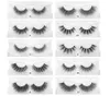 Hot selling best price 10 Pair Natural Thick synthetic Eye Lashes Makeup Handmade Fake Cross False Eyelashes with Holographic Box