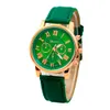 Designer Horloges Casual Gold Women Watches Bracelet Women039S Genève Romeinse cijfers Faux Leather Analog Quartz Watch3923678