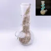 19.7cm/7.75inch Soft Glass Water Pipes Hookahs for Wax Oil Smoking