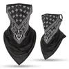 Fashion Unisex Ice Silk Sport Bandana Triangle Pendant Face Mask Tube Scarf Neck Legging Cover Fishing Headband Hiking Accessory