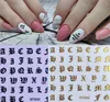 letras de arte de uñas