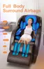 A7 Massage Chair Partihandel Fabrikspris Lyx 4D Zero Gravity Shiatsu Roller Electric Kneading Back Vibration Full Body