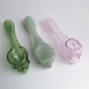 Divertente teschio fantasma pipa in vetro da 3,9 pollici inebriante tabacco a mano sigaretta pyrex cucchiaio colorato pipe accessori per utensili 7 colori