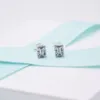 ALE 925 Sterling Silver Sparkling Square Halo Stud Earrings Women039S Luxury Fashion Jewelry Designer CZ Diamond Earings With C5805056