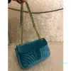 High Quality Marmont Velvet Bags Handbags Women Shoulder Bag Sylvie Handbags Purses Chain Fashion Crossbody Bag