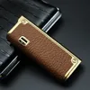 Leather Jet Lighter Gas Torch Turbo Lighter Gun Eagle Emboss Windproof Cigar Pipe Lighter 1300 C Butane Gadgets For Man Gift7560553