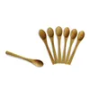13.5 * 2,3 cm de long manche de longueur de cuillère en bois café bébé miel bambou cuillère mini cuisine assaisonnement outil outil de cuisine envoyer gratuitement