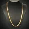 Whole 24k -Color Plated Brass Chain Necklace For Women Herringbone Chains Jewelry Making Gift202q