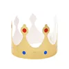 Färgglad födelsedag Rainbow Crown Cap Years Baby Shower Fishtail Hat With Rope Happy Birthday Headband Party YQ02049