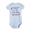 Bair Boys Girls offsuit my auntie me to the moon and back new soft romper letter print short sleeve close fort fort fortfit4069799