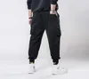 Januarysnow Spring Hip Hop Joggers Men Black Harem Pants Multi-pocket Ribbons Man Sweatpants Streetwear Casual Mens Plus Size 6XL 7XL