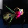 Luxury Peacock Feather Masks Masquerade Venetian Half Face Party Mask Mardi Gras Carvial Masks for Woman