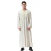 Homem Abaya Vestido Muçulmano Paquistão Islã Roupa Abayas Robe Arábia Saudita Kasting Mannen Kaftan Omã Qamis Musulman De Mode Homme