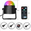 Activé par le son Rotation Disco Ball Party Lights Strobe Light 3W RGB LED Stage Lights Pour Noël Maison KTV Xmas Wedding Show Télécommande