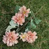 홈 웨딩 장식 인공 꽃 가짜 나선 수국 (5 줄기 / 조각) 26.77 "길이 시뮬레이션 Chrysanrhemum 볼