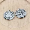 St Benedict De Nursia Badge Medal Charm Pendants For Jewelry Making Bracelet Necklace DIY Accessories 25.5x26.2mm 100Pcs A-560