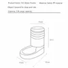 Chien chat mangeoires distributeur d'eau fontaine bouteille ensemble en plastique automatique pour animaux de compagnie alimentation abreuvoir bol 2 pièces