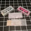 Diamantögonfransar Förpackning Bling Glitter Eyelash Box Faux Cils Magnetic Case Acceptera din logotyp