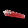 Natural Smoking pipe Crystal Stone pipes For Tobacco healing Hand Carb Hole GemstoneTower Quartz Point7322360